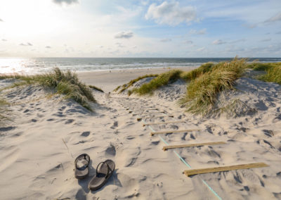 Beach with shoes